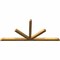 Ekena Millwork Saratoga Rough Sawn Timber Gable Bracket, Western Red Cedar, 108"W x 49"H x 4"D x 4"F, 11/12 Pitch GBW108X49X0404SAR00RWR - alternate 3